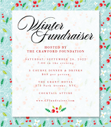 Winter Fundraiser Invitation